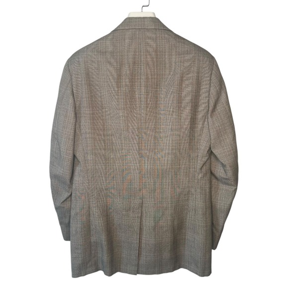 Palm Beach Windowpane Blazer Mens 40R Sport Coat Vintage - Picture 4 of 8